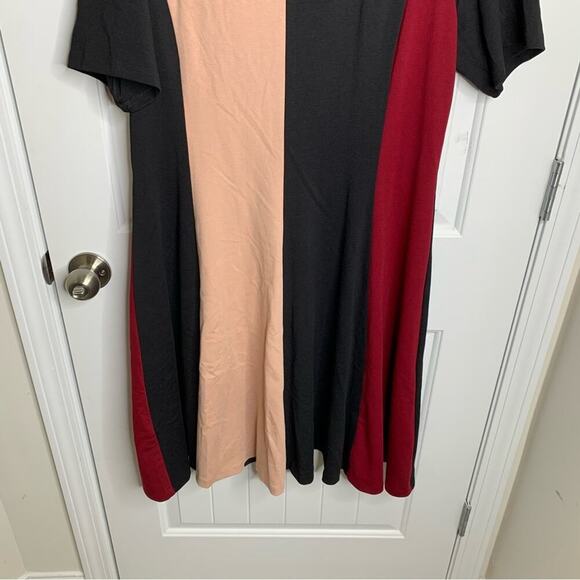 Anthropologie Hutch color block fit n flare dress size XL office career teacher - Picture 4 of 8